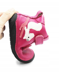 Buty Dla Dziewczynek na Zimę Ocieplane Róż Barefoot D.D.STEP W070-52214BV Dark Pink