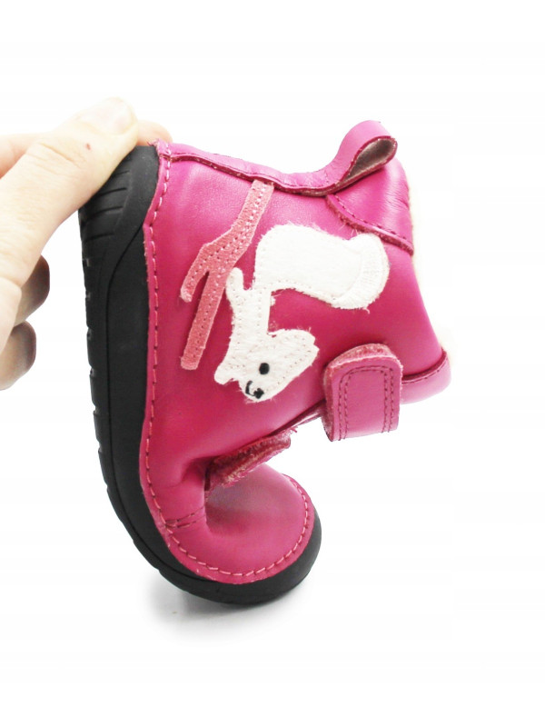 Buty Dla Dziewczynek na Zimę Ocieplane Róż Barefoot D.D.STEP W070-52214BV Dark Pink
