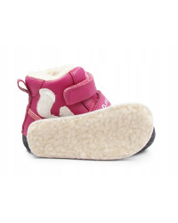 Buty Dla Dziewczynek na Zimę Ocieplane Róż Barefoot D.D.STEP W070-52214BV Dark Pink