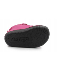 Buty Dla Dziewczynek na Zimę Ocieplane Róż Barefoot D.D.STEP W070-52214BV Dark Pink