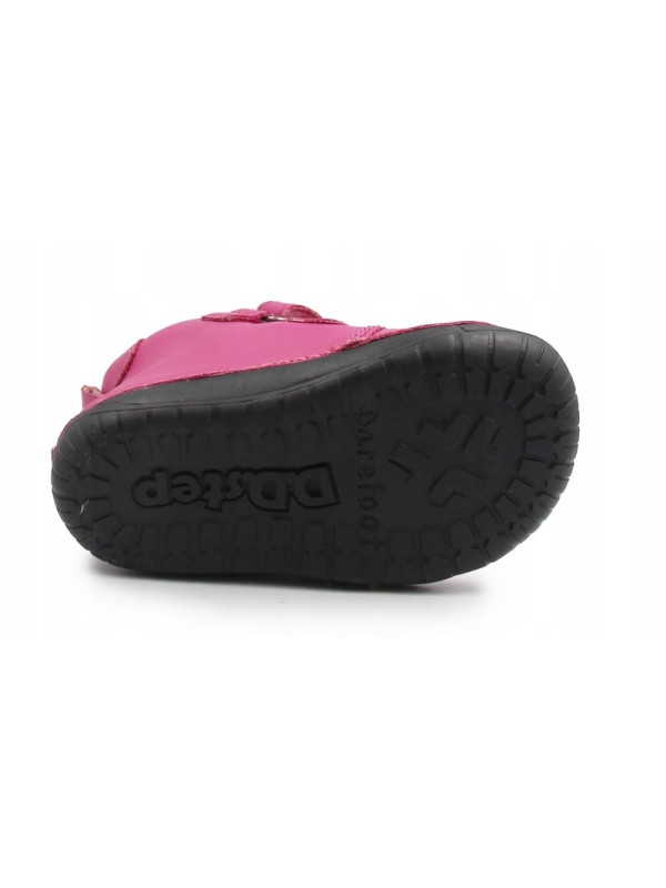 Buty Dla Dziewczynek na Zimę Ocieplane Róż Barefoot D.D.STEP W070-52214BV Dark Pink