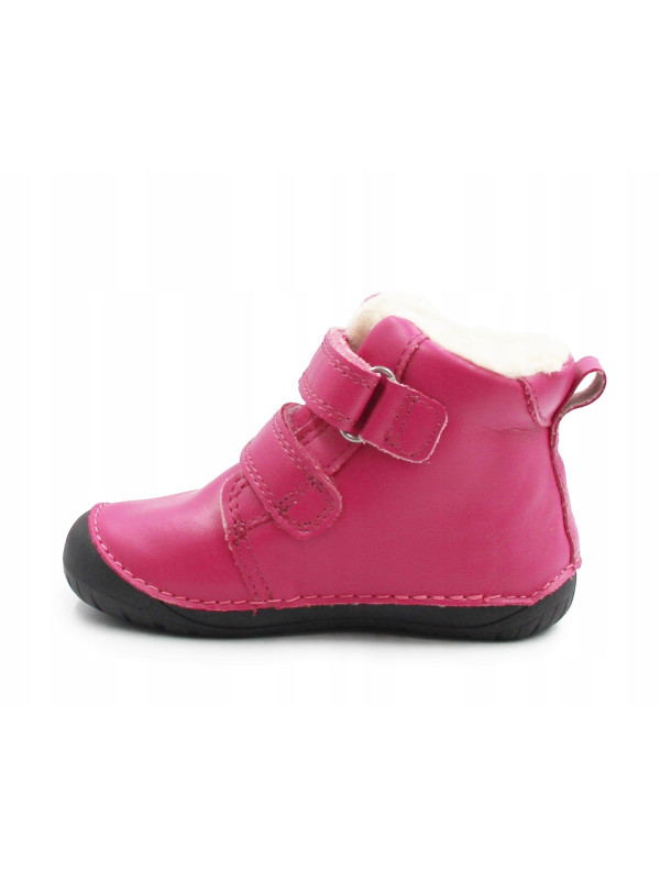 Buty Dla Dziewczynek na Zimę Ocieplane Róż Barefoot D.D.STEP W070-52214BV Dark Pink