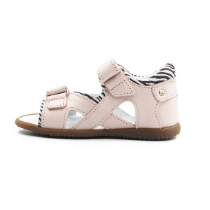 Dziewczęce Sandały Różowe Panterka z Zabudowaną Piętą Emel es2086-46