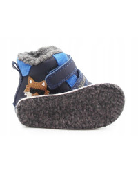 Chłopięce Buty Zimowe Lisek Barefoot D.D.STEP W070-52893B Royal Blue