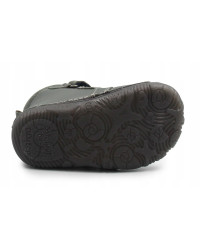 Chłopięce Buty Zimowe Barefoot z Dinozaurem Świecące w Ciemności D.D.STEP W073-52943AT Emerald