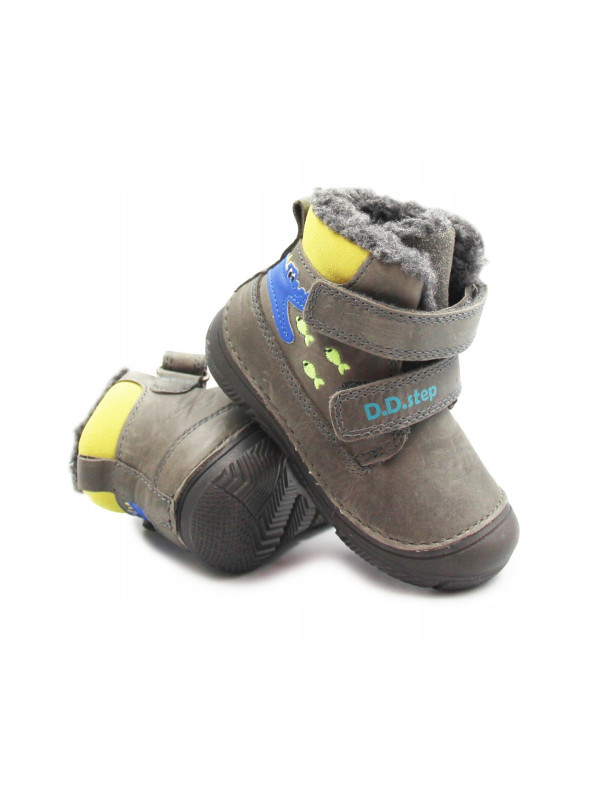Zimowe Buty Dla Chłopczyka Świecące w Ciemności D.D.STEP W082-52462 Dark Grey