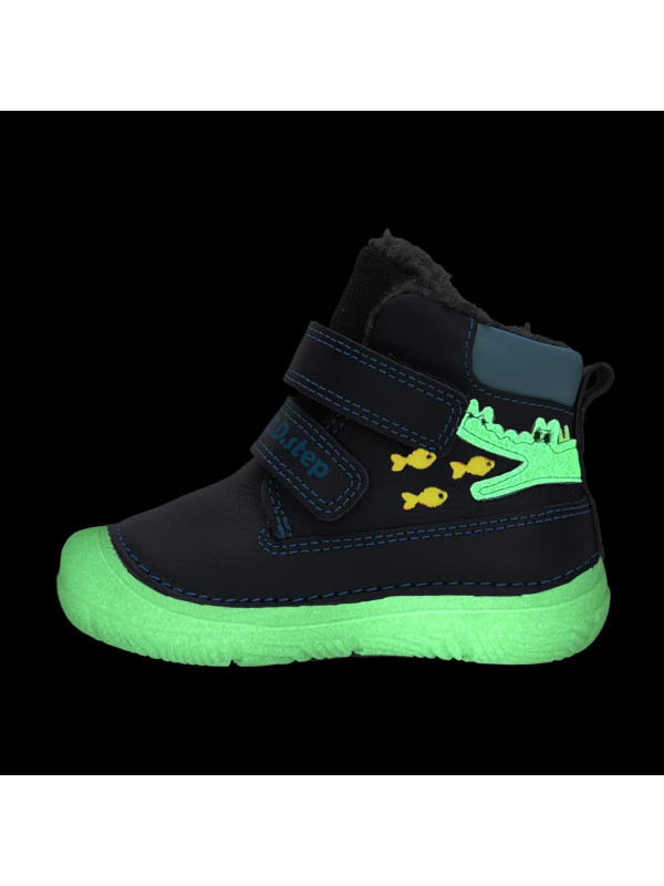 Zimowe Buty Dla Chłopczyka Świecące w Ciemności D.D.STEP W082-52462 Dark Grey