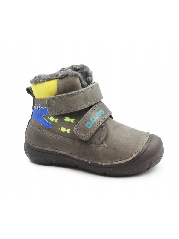 Zimowe Buty Dla Chłopczyka Świecące w Ciemności D.D.STEP W082-52462 Dark Grey