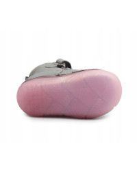 Dziecięce Buty Zimowe Dla Dziewczynek Świecące w Ciemności Szary Róż D.D.STEP W082-52314B Grey