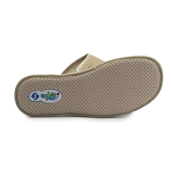 Kapcie damskie z wyjmowaną wkładką na szerokie stopy Dr Orto 078D004
