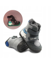 Zimowe Buty Dziecięce Dla Chłopczyka Ocieplane D.D.STEP W029-52287B Dark Grey