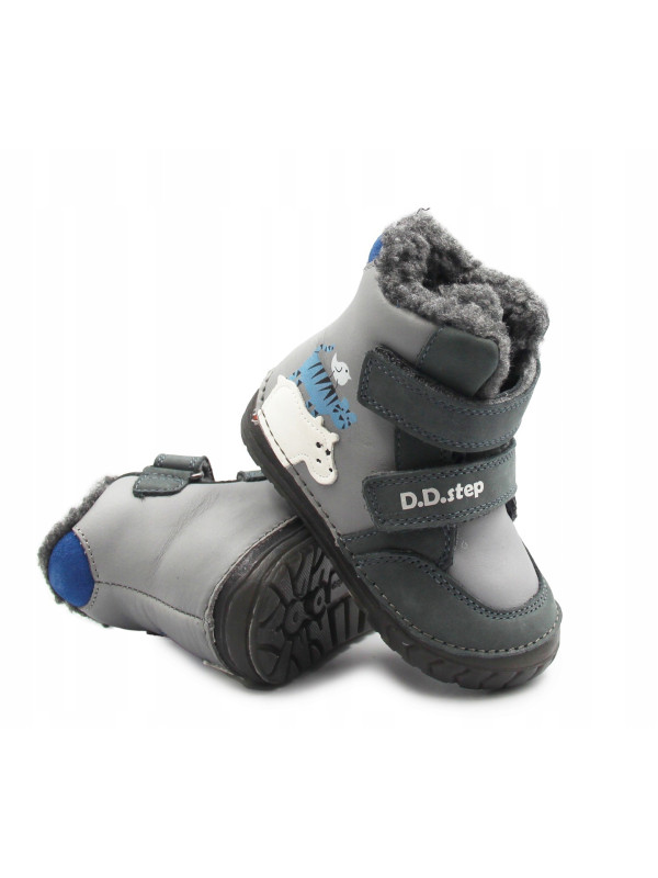 Zimowe Buty Dziecięce Dla Chłopczyka Ocieplane D.D.STEP W029-52287B Dark Grey