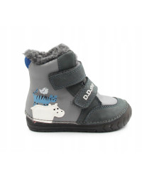 Zimowe Buty Dziecięce Dla Chłopczyka Ocieplane D.D.STEP W029-52287B Dark Grey