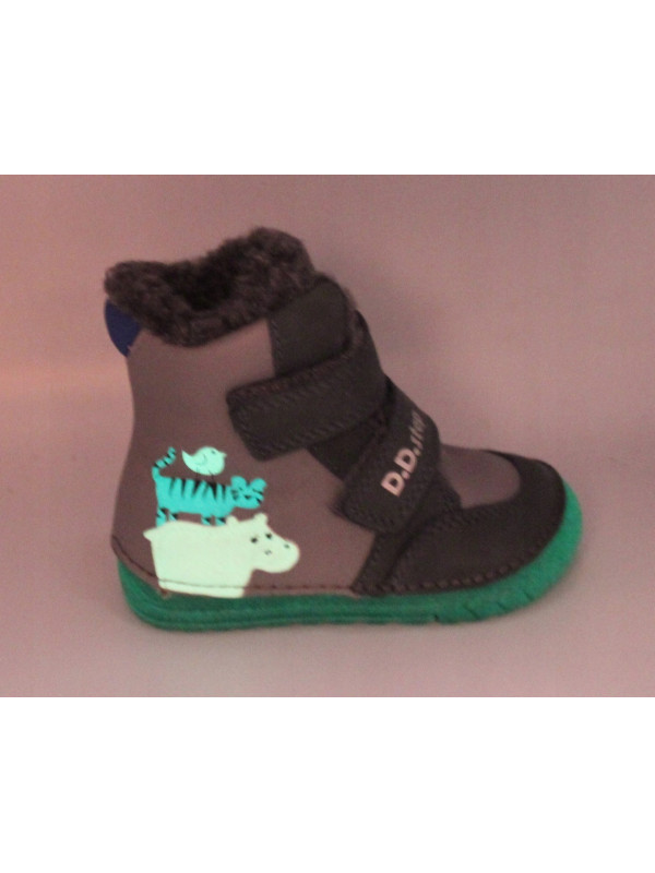 Zimowe Buty Dziecięce Dla Chłopczyka Ocieplane D.D.STEP W029-52287B Dark Grey