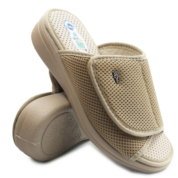 Kapcie damskie z wyjmowaną wkładką na szerokie stopy Dr Orto 078D004