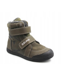 Chłopięce Buty Zimowe Świecące LED DD STEP W068-52998L Khaki