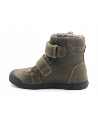 Chłopięce Buty Zimowe Świecące LED DD STEP W068-52998L Khaki