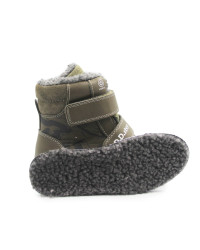 Chłopięce Buty Zimowe Świecące LED DD STEP W068-52998L Khaki