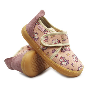 Kapcie Dla Dziewczynek w Jednorożce Barefoot Ameko Unicorn