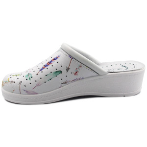 Klapki na koturnie dla kobet do pracy SANITAL-FLEX 707 16