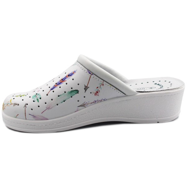 Klapki na koturnie dla kobet do pracy SANITAL-FLEX 707 16