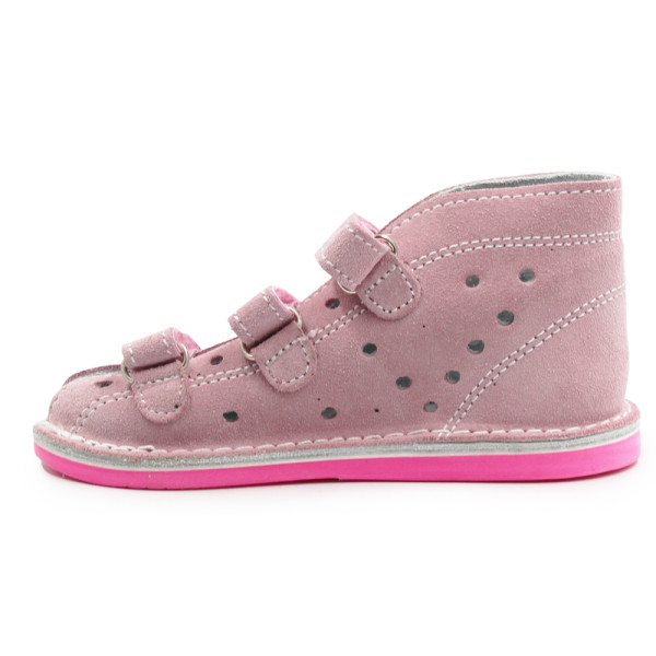 Kapcie profilaktyczne do przedszkola szkoły dla dziewczynki Adamki róż motylek