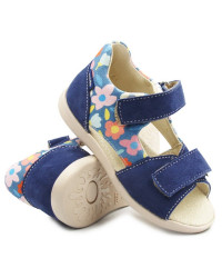 Sandały Dla Dziewczynki w Kwiatuszki Mido 31-37 Blue Bloom