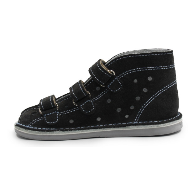 Papcie zmienne do szkoły dla chłopca z obcasem Thomasa Adamki szary dinozaur