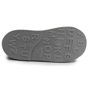 Papcie zmienne do szkoły dla chłopca z obcasem Thomasa Adamki szary dinozaur