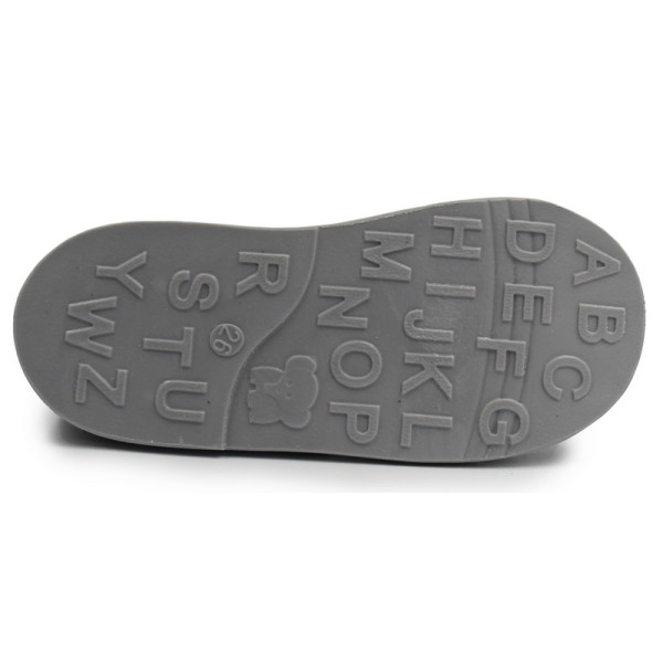 Papcie zmienne do szkoły dla chłopca z obcasem Thomasa Adamki szary dinozaur