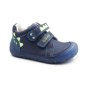 Buty Na Jesień Dla Chłopczyków Barefoot Świecąca Podeszwa w Ciemności DD STEP S073-52875V Royal Blue