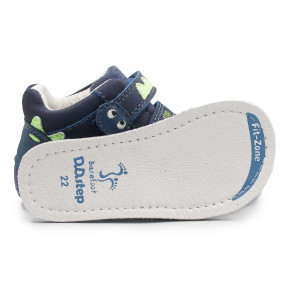 Buty Na Wiosnę Dla Chłopczyków Barefoot Świecąca Podeszwa w Ciemności DD STEP S073-52875V Royal Blue