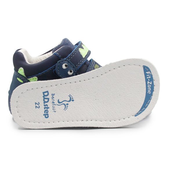 Buty Na Jesień Dla Chłopczyków Barefoot Świecąca Podeszwa w Ciemności DD STEP S073-52875V Royal Blue