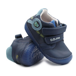 Półbuty Dla Chłopczyka na Jesień Barefoot DD STEP S070-52576 Bermuda Blue