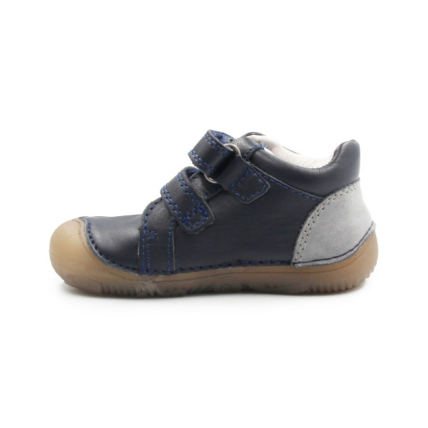 Półbuty Dla Chłopczyków Na Rzep Wiosenne Barefoot DD STEP S073-52875B Black