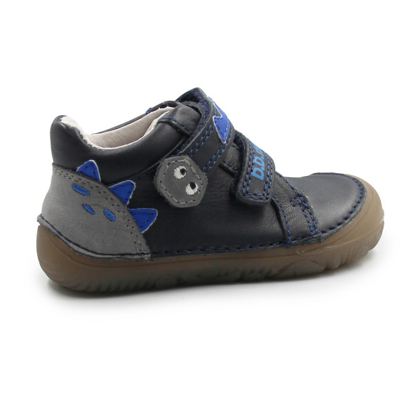 Półbuty Dla Chłopczyków Na Rzep Jesienne Barefoot DD STEP S073-52875B Black