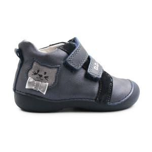 Dziecięce Buty Na Wiosnę z Kotkiem DD STEP S015-52412 Royal Blue