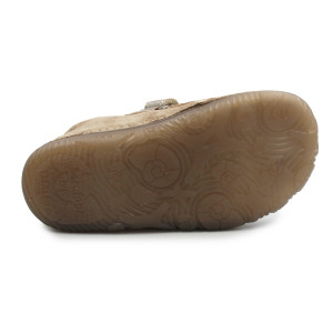 Półbuty Dla Dziewczynek Świecące w Ciemności Barefoot DD STEP S073-52165BM Champagne