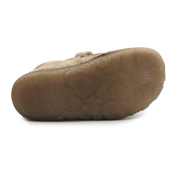 Półbuty Dla Dziewczynek Świecące w Ciemności Barefoot DD STEP S073-52165BM Champagne