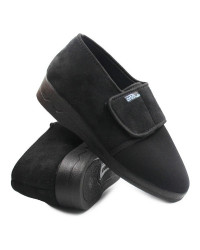 Damskie Buty Dla Seniora Czarne na Rzep Adanex 29630