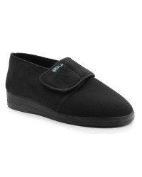 Damskie Buty Dla Seniora Czarne na Rzep Adanex 29630