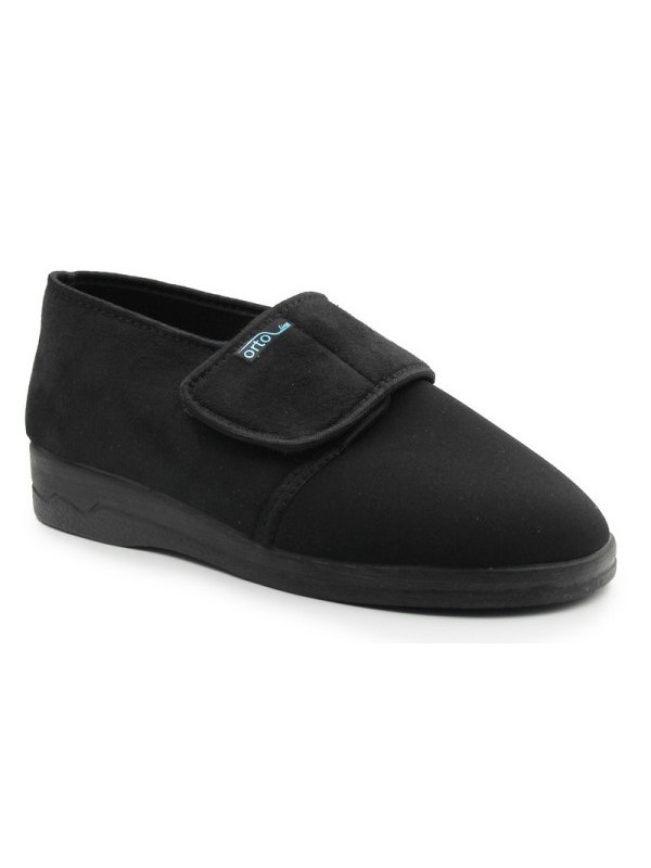 Damskie Buty Dla Seniora Czarne na Rzep Adanex 29630