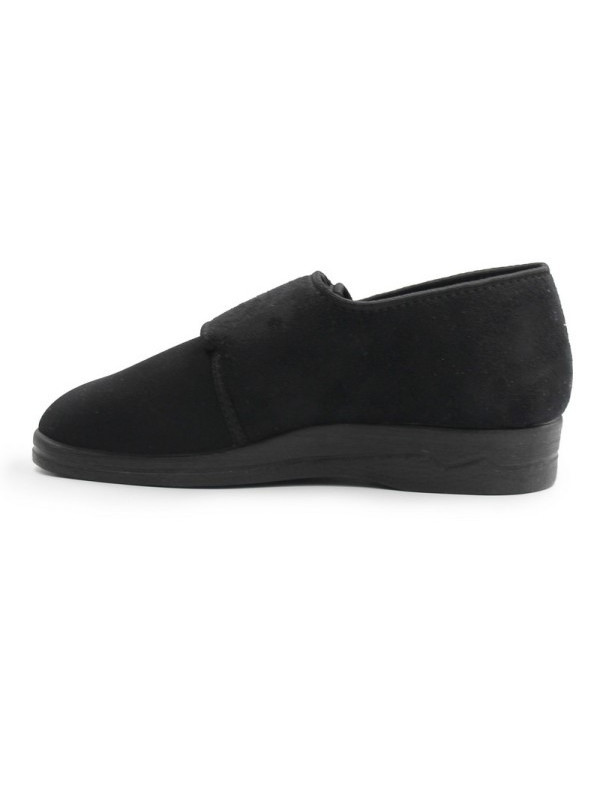Damskie Buty Dla Seniora Czarne na Rzep Adanex 29630