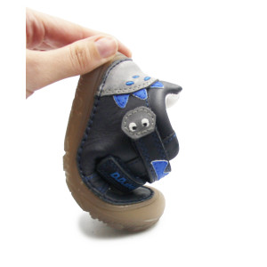 Półbuty Dla Chłopczyków Na Rzep Jesienne Barefoot DD STEP S073-52875B Black