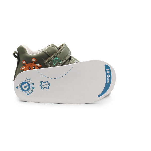 Półbuty Dla Chłopczyka Na Wiosnę Żyrafa DD STEP S015-52874Y Khaki
