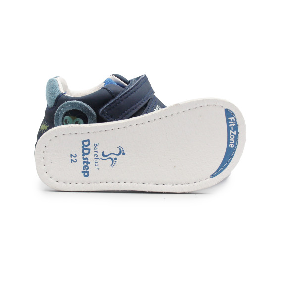 Półbuty Dla Chłopczyka na Wiosnę Barefoot DD STEP S070-52576 Bermuda Blue