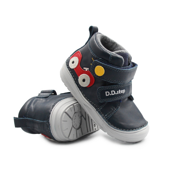 Chłopięce Buty Lekko Ocieplane Na Rzep DD STEP S071-52771Royal Blue