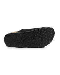 Skórzane laczki damskie na lato BIO 70085-08 CANDIDA SUEDE negro