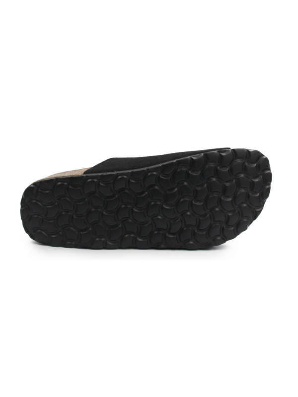 Skórzane laczki damskie na lato BIO 70085-08 CANDIDA SUEDE negro