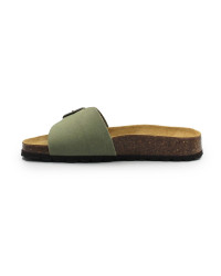 Klapki damskie na lato skóra naturalna BIO 780493-10 CELIA SUEDE rosmarino